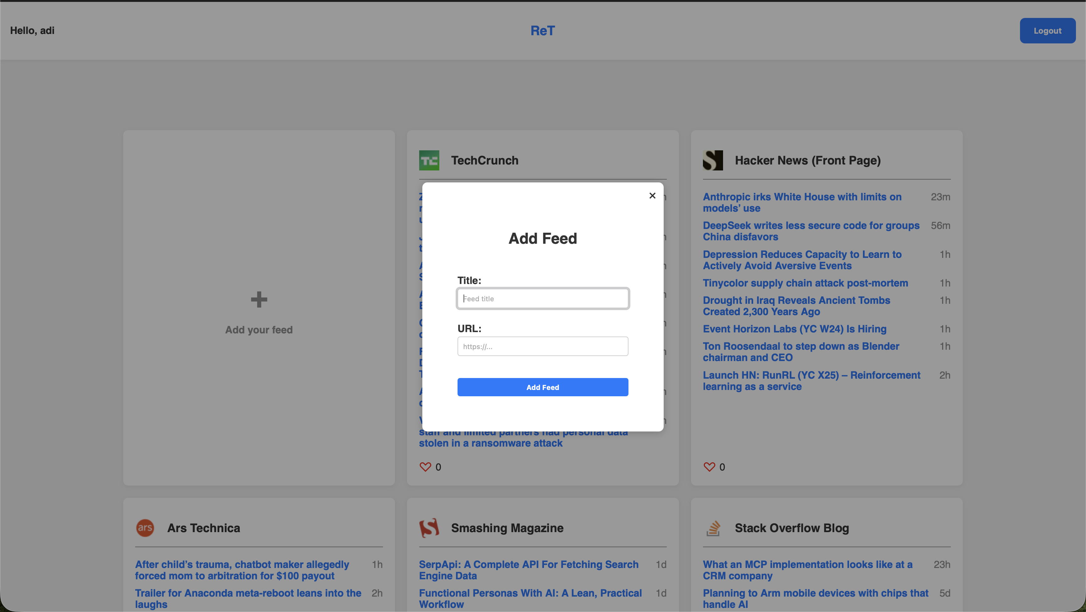 ReT – Resource Recommender Tool